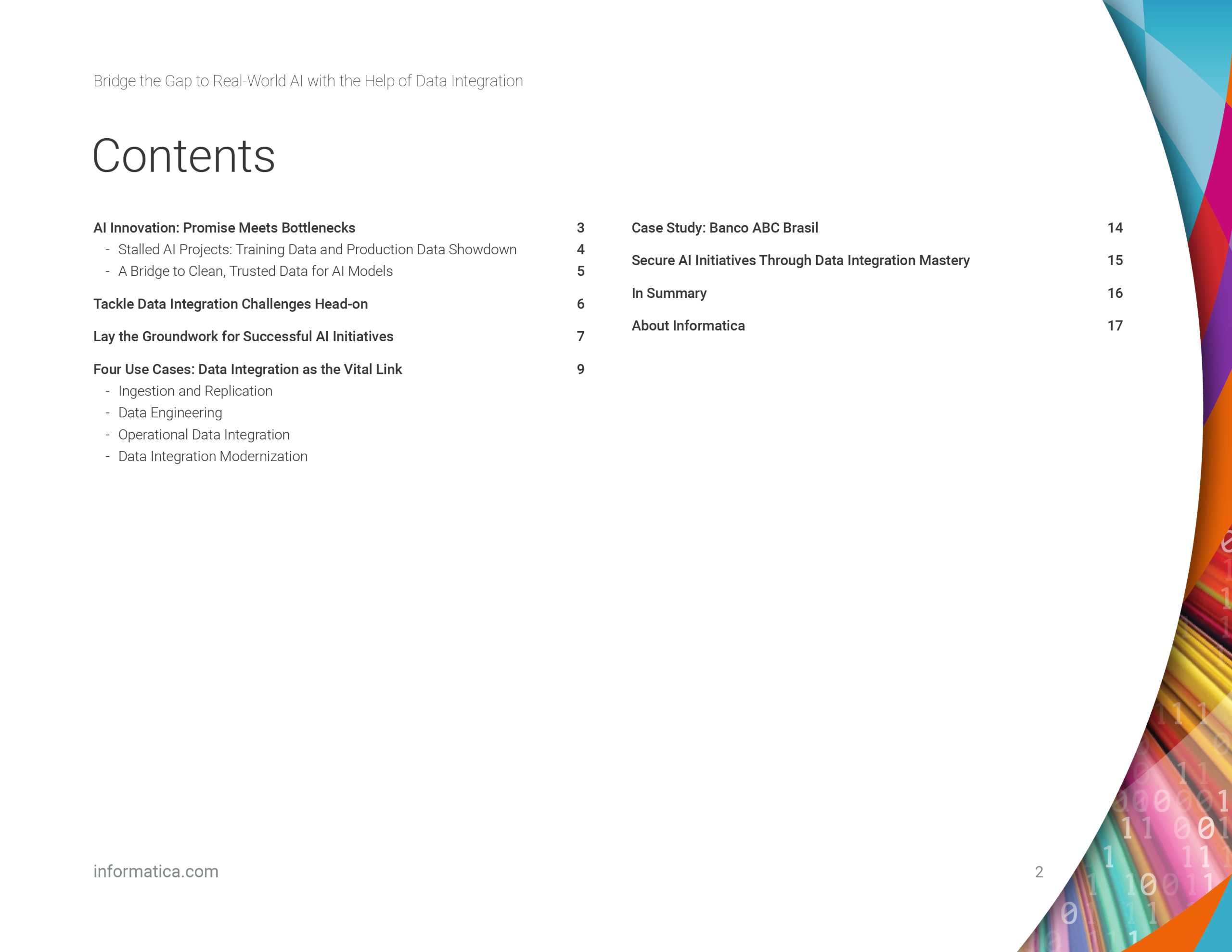 Bridge the Gap to Real World AI Anchored by Data Integration